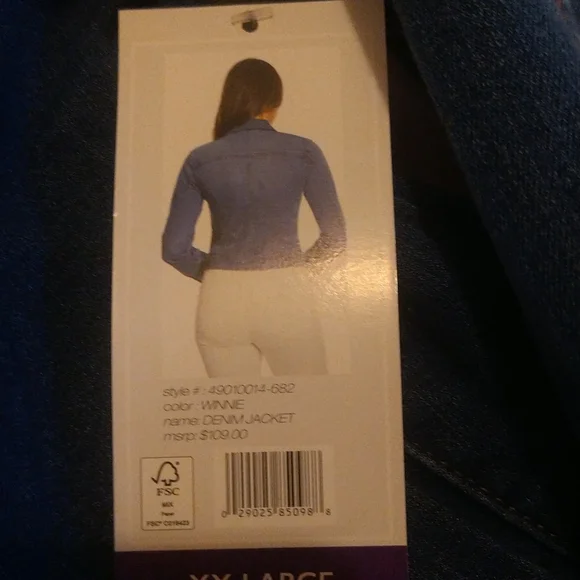 NWT Social Standard by Sanctuary Women's Jean Jacket Size:XXL - Picture 10 of 11